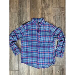 Vineyard Vines Mens‎ Medium Slim Fit Tucker Shirt Plaid Button Down Blue